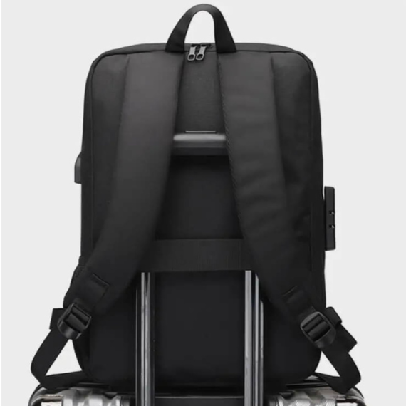 Mochila Executiva Luxo e Conforto - Notebook 15", Impermeável, Porta USB e Trava TSA