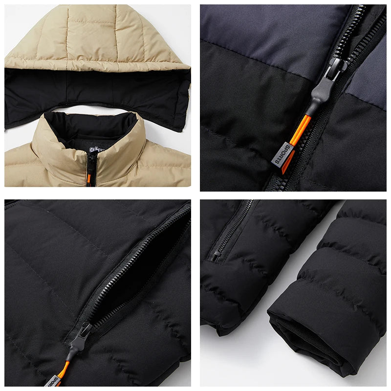 Jaqueta Puffer com Capuz Masculina Luxo e Conforto LC95