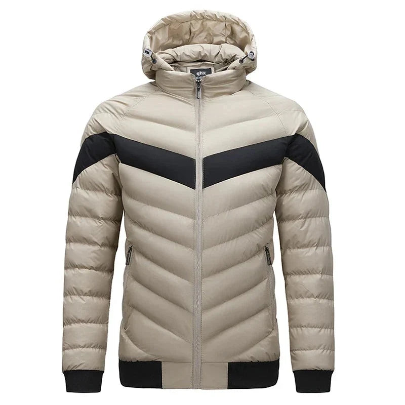 Jaqueta Puffer com Capuz Masculina Luxo e Conforto LC95