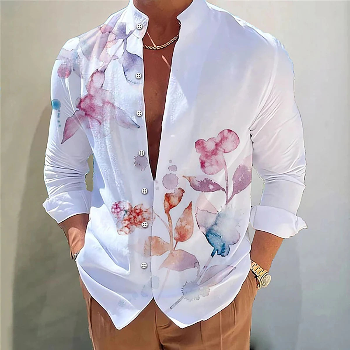 Camisa Floral 3D Masculina: Estilo e Conforto