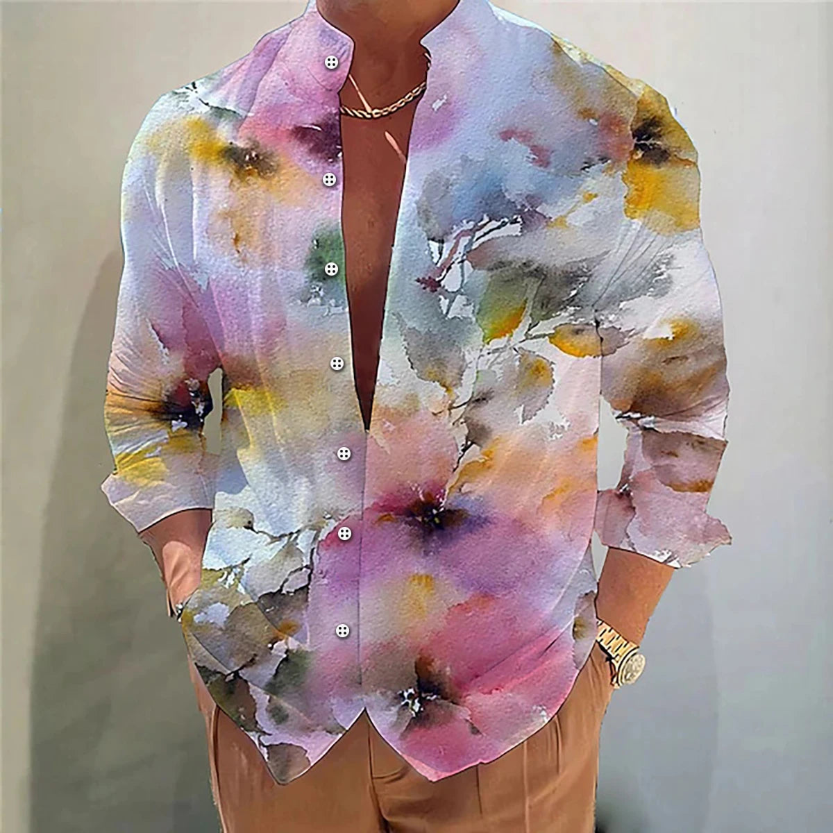 Camisa Floral 3D Masculina: Estilo e Conforto