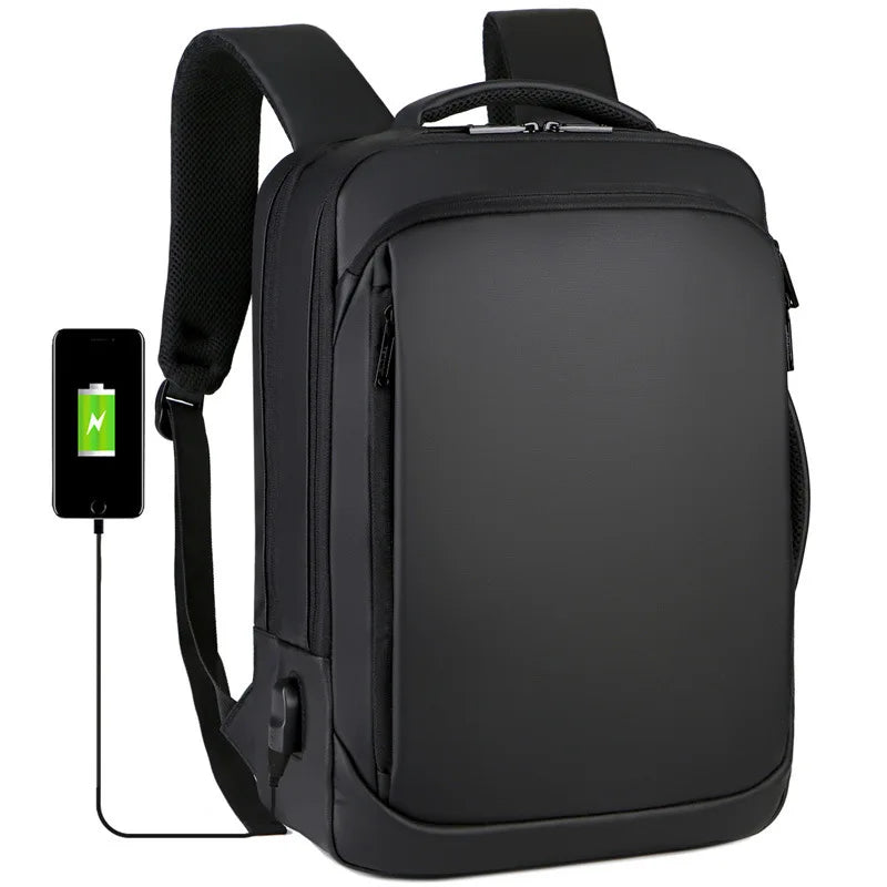 Mochila Executiva Luxo e Conforto - Notebook 15", Impermeável e Porta USB