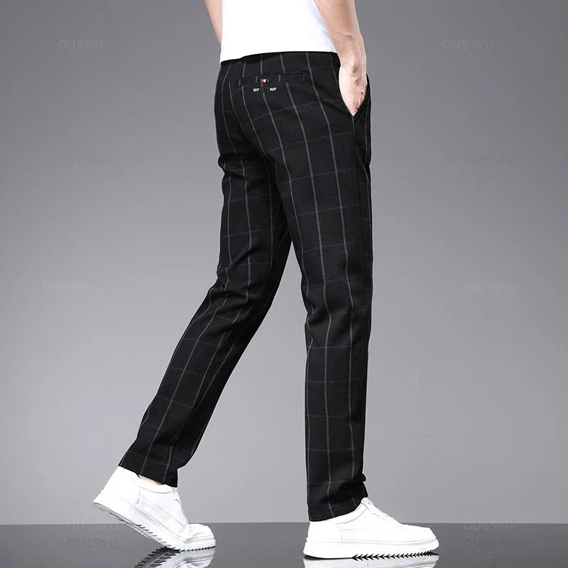 Calça Social Xadrez Masculina  Luxo e Conforto