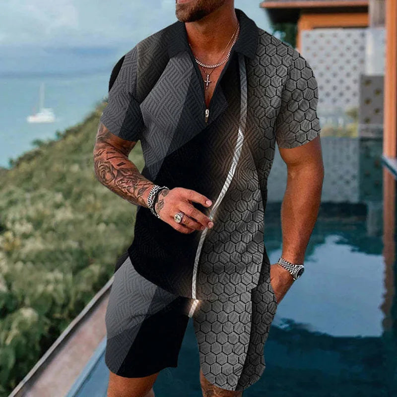 Conjunto Masculino Estampado: Estilo e Conforto