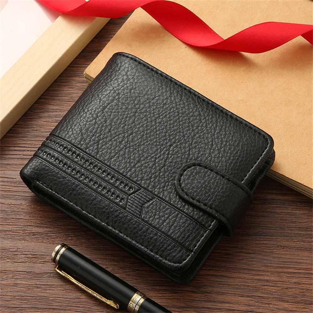 Carteira Bifold Masculina em Couro PU