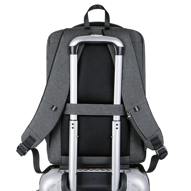 Mochila Executiva Luxo e Conforto - Notebook 15", Impermeável, Porta USB e Trava TSA